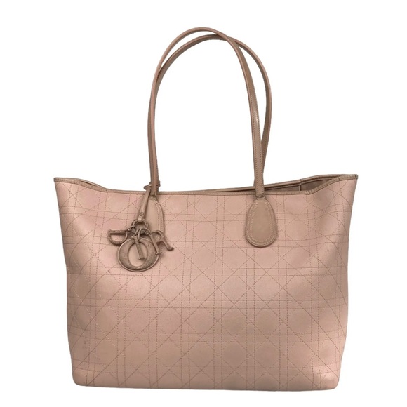 Dior Handbags - Authentic Christian Dior Pink Coated Canvas Handbag Tote